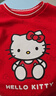巴拉巴拉【HelloKittyIP】女童衛衣春秋上衣可愛(ài)甜美花瓣領(lǐng)舒適 紅色調00466 100 曬單實(shí)拍圖