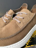 路伴健步鞋磨砂牛皮26新款男鞋真皮低幫系帶戶(hù)外休閑鞋舒適輕便 橄欖色（偏小一碼） 42 曬單實(shí)拍圖