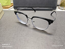 蔡司（ZEISS）鏡片近視眼鏡框男半框防藍光輻射可配帶散光度數眼睛女鈦合金鏡架 升級鈦材 黑銀 配colorein鏡片1.56防藍光 0-600度 曬單實(shí)拍圖