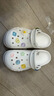 卡駱馳（CROCS）貝雅云彩女士洞洞鞋戶(hù)外休閑鞋|208186 白色-100 38 (240mm) 曬單實(shí)拍圖