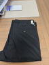 羅蒙（ROMON）西裝休閑褲商務(wù)通勤風(fēng)彈力冰絲春夏輕薄款免燙正裝長(cháng)褲子男 黑 32 曬單實(shí)拍圖
