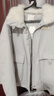 茵曼（INMAN）工裝風(fēng)毛絨翻領(lǐng)羽絨服女2025冬季時(shí)尚百搭休閑鴨絨保暖外套 雅典灰 S 曬單實(shí)拍圖