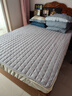 【國家補貼】A類(lèi)夾棉防水床墊床褥保護墊孩子老人隔尿墊單雙人 淺灰 150*200cm 曬單實(shí)拍圖