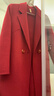 ETLK2025年秋冬季新款高端優(yōu)雅氣質(zhì)雙面羊毛大衣女中長(cháng)款羊毛呢子外套 酒紅色 （熱銷(xiāo)色系） L -101-112斤 曬單實(shí)拍圖