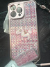 御高粉色小馬適用【蘋(píng)果14Promax】新款四角掛繩高顏值手機殼 編織小馬+鏡子支架+掛繩 蘋(píng)果14Promax 曬單實(shí)拍圖