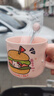 可愛(ài)fufu生日蛋糕馬克杯帶蓋勺陶瓷杯送女生高顏值有意義生日禮物 漢堡生日蛋糕杯+勺1個(gè)350ml 曬單實(shí)拍圖