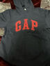 蓋璞Gap男女裝春款Logo印花寬松抓絨連帽衛衣休閑上衣786930 海軍藍 L (175/96A) 亞洲尺碼 曬單實(shí)拍圖