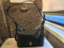 半坡飾族（bampo）金元包 頭層牛皮HOBO包小包2025新款軟皮斜挎腋下單肩包38禮物 墨碳黑930 曬單實(shí)拍圖