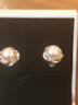 戚小米純S999足銀耳釘女耳飾真淡水珍珠耳環(huán)520情人節生日禮物送女友 梅花珍珠耳釘 一對 曬單實(shí)拍圖