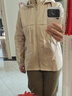 AEMAPE高端洋氣中年媽媽短外套女2026春秋新款韓版寬松連帽休閑減齡夾克 卡其色 XL 125-140斤 曬單實(shí)拍圖