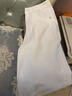美麗衣櫥（BEAUTIFUL WARDROBE）純棉白色牛仔褲女春季大褲腳闊腿褲垂感慵懶感拖地休閑長(cháng)褲子女款 曬單實(shí)拍圖