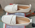 意爾康女鞋樂(lè )福鞋軟底秋季媽媽鞋平底單鞋護士鞋 26459W 米白色 36 曬單實(shí)拍圖