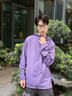 名創(chuàng  )優(yōu)品（MINISO）防曬衣男夏季戶(hù)外騎行upf50+防紫外線(xiàn)冰絲薄款防曬服 極光紫 XL 曬單實(shí)拍圖