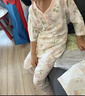 威爾貝魯（WELLBER）兒童睡衣家居服男女童竹棉紗布家居套裝春夏花園小兔七分袖90 曬單實(shí)拍圖