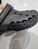 卡駱馳（CROCS）洞洞鞋貝雅男鞋女鞋輕便耐磨一腳蹬拖鞋休閑鞋|10126 黑色-001 37 /38(230mm) 曬單實(shí)拍圖