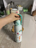 樂(lè )扣樂(lè )扣（LOCK&LOCK）兒童保溫杯水杯直飲學(xué)生帶提環(huán)便攜水壺316L不銹鋼薄荷綠520ML 曬單實(shí)拍圖