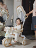 貝趣兒童三輪車(chē)寶寶0-1-3歲嬰兒推車(chē)溜娃車(chē)遛娃神器一歲周歲生日禮物 頂配咖丨燈光音樂(lè )+護欄+轉向推桿+頂棚 幼兒外出輕便腳踏車(chē) 曬單實(shí)拍圖