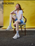 斯凱奇（Skechers）小白熊女鞋春季厚底百搭老爹鞋熊貓鞋休閑運動(dòng)鞋99999863 曬單實(shí)拍圖