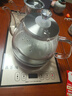 益茶福全自動(dòng)上水電熱水壺底部上水嵌入式電茶爐燒水壺燒水一體機玻璃煮茶壺保溫泡茶壺開(kāi)水壺 1L 保溫玻璃套裝SQ-008金色 曬單實(shí)拍圖