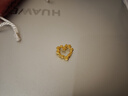 周生生黃金吊墜玫瑰花環(huán)足金不含項鏈情侶生日禮物82296P計價(jià)3.5克 曬單實(shí)拍圖