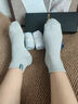 夢(mèng)特嬌襪子男夏季100%純棉10A抗菌防臭短襪艾草精油襪休閑運動(dòng)透氣船襪 曬單實(shí)拍圖