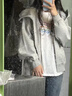 UR2025秋季新款女裝休閑日常連帽拉鏈超寬松外套UYY150093 曬單實(shí)拍圖