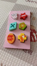 木丸子 木質(zhì)18孔幾何形狀圖形配對動(dòng)物積木車(chē)早教玩具男女孩生日禮物 曬單實(shí)拍圖