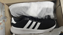 阿迪達斯（adidas）男鞋跑步鞋運動(dòng)鞋輕便減震防滑休閑鞋 黑/白 41 曬單實(shí)拍圖