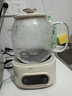 美的（Midea）花漾0膠水全玻璃全自動(dòng)養生壺 辦公室多功能煮茶壺 燒水壺電熱水壺煮茶器1L YS10B101 曬單實(shí)拍圖