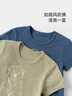 babylove【清倉】?jì)和疶恤嬰幼兒夏季薄款短袖上衣簡(jiǎn)約百搭男女寶寶衣服 孔雀藍 80 曬單實(shí)拍圖