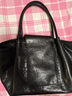 KONIKONI女士手提包真皮單肩包大包女生黑色大容量通勤托特包小眾2026新款 黑色 曬單實(shí)拍圖
