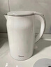美的（Midea）電熱水壺養生母嬰級316L內膽雙層無(wú)縫一體家用燒水壺1.7L大容量自動(dòng)智能斷電泡茶 SH17M301PRO 曬單實(shí)拍圖