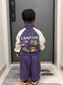 G.duck小黃鴨男童套裝春秋裝2026新款男孩運動(dòng)衣服兒童小少爺帥氣兩件套 紫色 90 尺碼1~2歲【 80-90cm】cm 曬單實(shí)拍圖