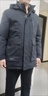 羅蒙（ROMON）鵝絨羽絨服男爸爸裝厚款保暖秋冬商務(wù)休閑可脫內膽高端休閑羽絨服 曬單實(shí)拍圖