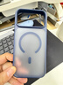 猩球衛士磨砂軟邊適用Apple/蘋(píng)果17ProMax磁吸手機殼高級感全包軟邊防摔硅膠護甲膚感簡(jiǎn)約商務(wù)外殼藍 曬單實(shí)拍圖
