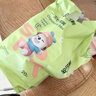安可新一次性口水巾嬰兒圍兜寶寶圍嘴新生兒免洗內徑加大飯兜40片兔子款 曬單實(shí)拍圖