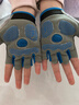 偶森兒童騎行手套運動(dòng)防滑單杠攀巖攀爬戶(hù)外體育自行車(chē)男女童半指手套 曬單實(shí)拍圖