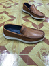 公羊男鞋春季新款潮流商務(wù)休閑皮鞋男防滑軟底一腳蹬豆豆鞋男開(kāi)車(chē)鞋 棕色 41 (255mm) 曬單實(shí)拍圖