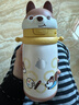 babycare兒童保溫杯嬰兒小松鼠寶寶1-3歲不銹鋼吸管水杯壺學(xué)生上學(xué)450ml 曬單實(shí)拍圖