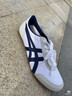 Onitsuka Tiger鬼塚虎男鞋復古舒適輕便 運動(dòng)休閑鞋女TRACK TRAINER 白色/藍色 40.5 曬單實(shí)拍圖