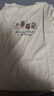 百圖betu女裝夏季新款T恤圓領(lǐng)趣味萌寵印花100%純棉短袖女2505T12 淺黃 S 曬單實(shí)拍圖