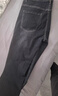 AEMAPE美國蘋(píng)果高端牛仔褲男士夏季新款美式潮牌直筒修身彈力休閑褲 822黑灰色 32 【2尺5-體重135-145斤】 曬單實(shí)拍圖