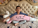 伊美娃娃兔子玩偶陪睡毛絨玩具布娃娃側睡大號夾腿長(cháng)條抱枕睡覺(jué)專(zhuān)用送女生 開(kāi)心每一天110cm 送女孩女友道歉禮物送女生男生 曬單實(shí)拍圖