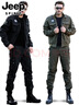 JEEP SPIRIT迷彩登山服男戶(hù)外休閑純棉運動(dòng)服軍迷?shī)A克套裝軍綠工裝套裝 黑色套裝 M 110-120斤 曬單實(shí)拍圖