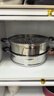 蘇泊爾SUPOR 蒸鍋真味鮮不銹鋼雙層復底30cm蒸魚(yú)鍋加高鍋蓋蒸籠EZ30BS04 曬單實(shí)拍圖