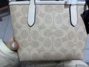 蔻馳（COACH） 女包奢侈品CITY迷你托特包女士斜挎手提包情人節禮物 沙黃色配白色CW032IMXDM 曬單實(shí)拍圖