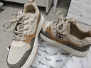 JEEP SPIRIT吉普男鞋復古潮流百搭板鞋男低幫運動(dòng)休閑鞋男 2054 巖沙色 40 曬單實(shí)拍圖