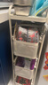 佳幫手廚房夾縫置物架冰箱側面抽拉柜衛生間小推車(chē)極窄縫拉籃22+4 曬單實(shí)拍圖