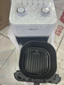 美的（Midea）空氣炸鍋 大容量可視化免翻面蒸汽嫩炸雙旋鈕控溫控時(shí)多功能無(wú)油煙智能電炸鍋大功率 【高顏值小白方】 4.5L 免翻面KZE45T87 曬單實(shí)拍圖