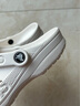 卡駱馳（CROCS）貝雅洞洞鞋男鞋女鞋輕便耐磨一腳蹬拖鞋休閑鞋百搭花園鞋|10126 白-100 37 /38(230mm) 曬單實(shí)拍圖
